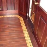 Elegant custom inlay by Meistercraft Wood Flooring